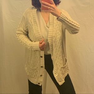 BDG Cable Knit Cardigan Sweater